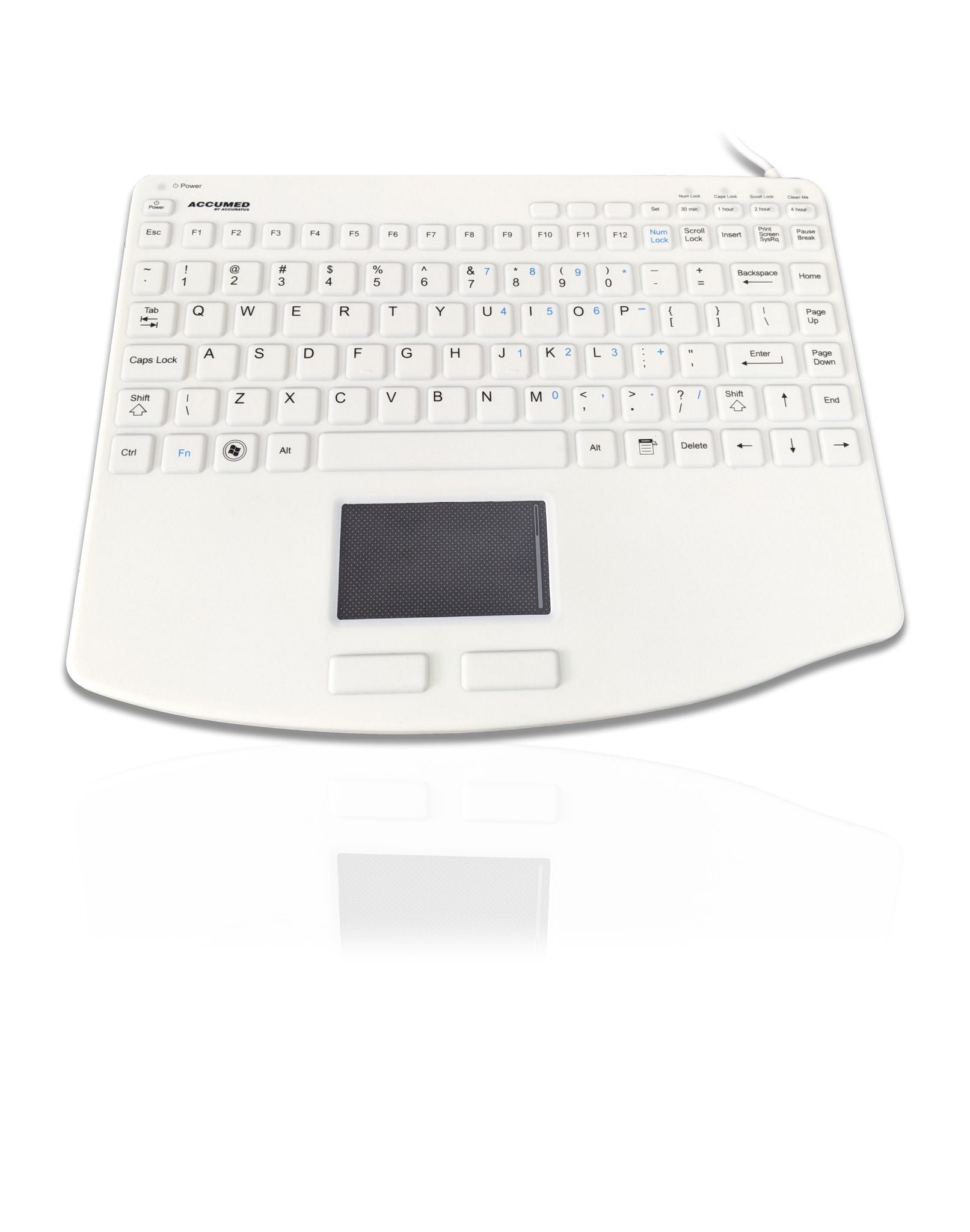 Ceratech KYBNA-540CV2WUS Wired USB Standard Keyboard, QWERTY (US), White