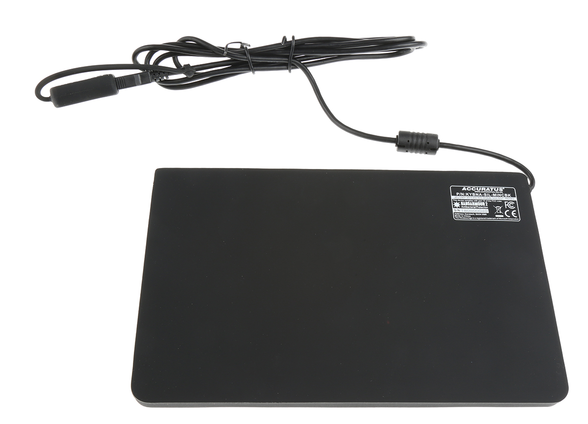kybna-sil-mincbk Ceratech Wired USB Standard Keyboard, QWERTY (UK), Black