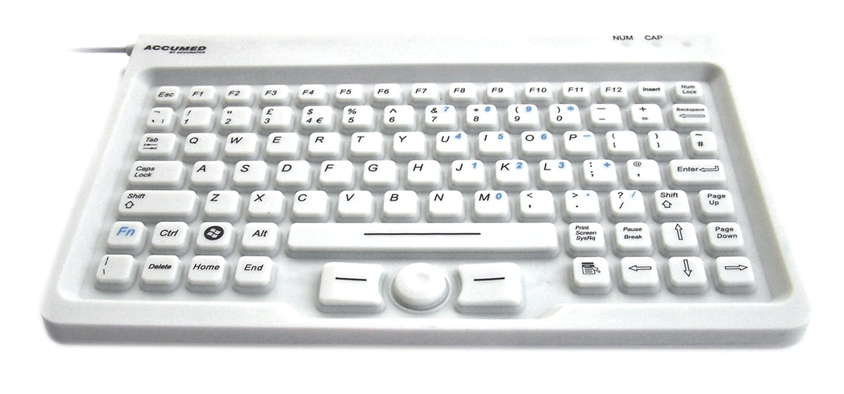 Ceratech Wired USB Standard Keyboard, QWERTY (UK), White