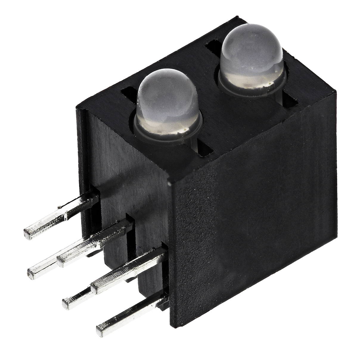 Kingbright L-130WCP/2EGW Red, Green Right Angle PCB LED Indicator, 2 LEDs 3 mm (T-1) 2.5 V