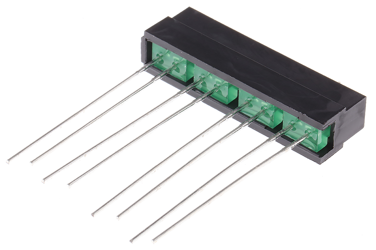 L-132CB/4GD Kingbright Light Bar LED Display Green 1mcd 1.8 mm