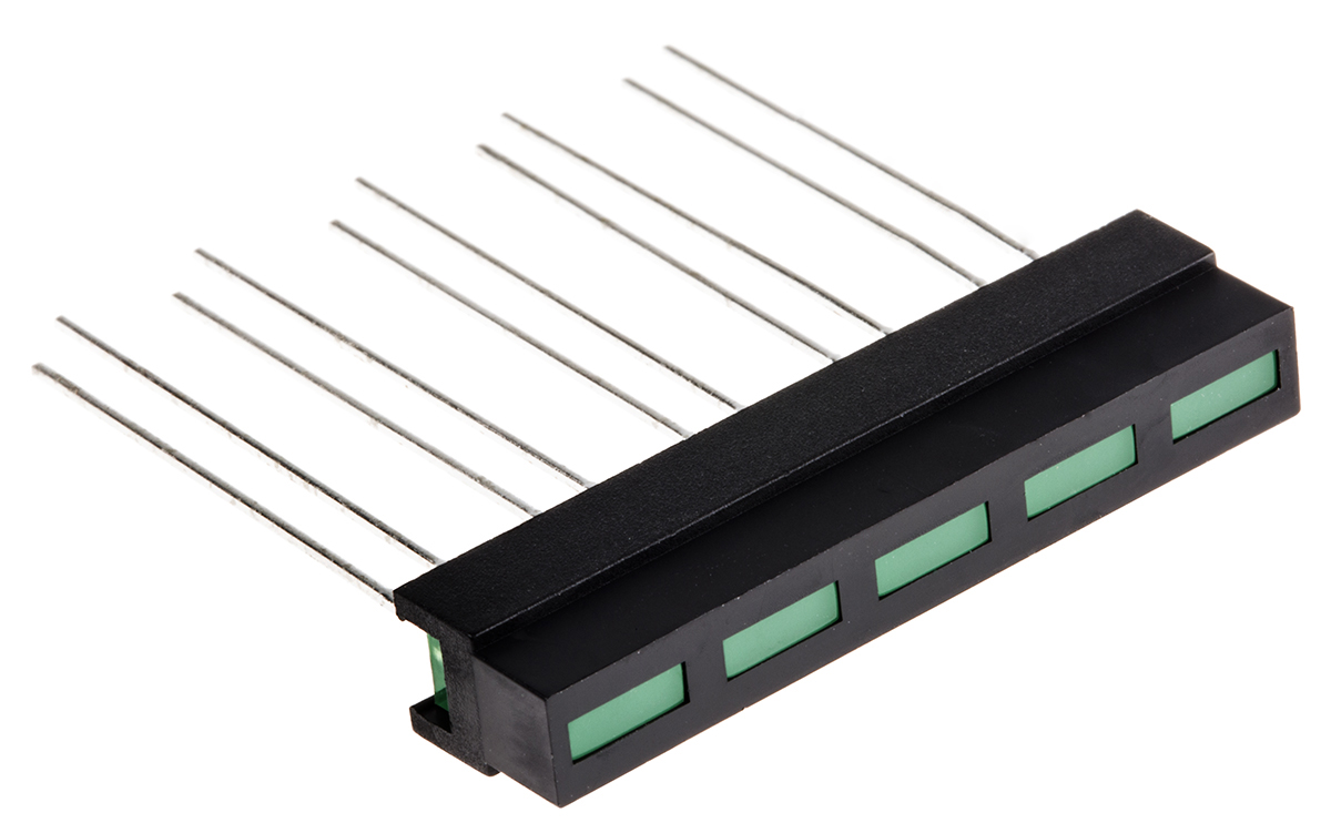 L-133CB/5GDT Kingbright Light Bar LED Display Green 0.6mcd 1.8 mm