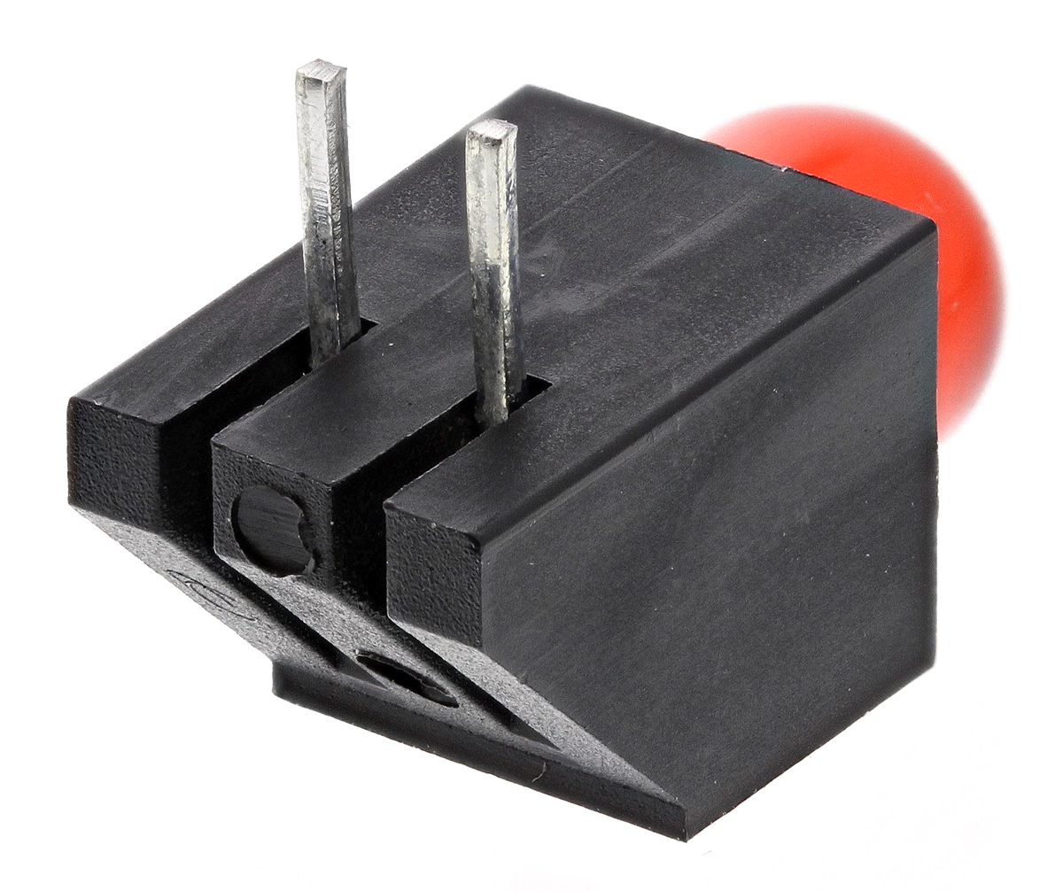 l-1503cb1id Kingbright L-1503CB/1ID Red Right Angle PCB LED Indicator, 1 LEDs 3 mm (T-1) 2.5 V