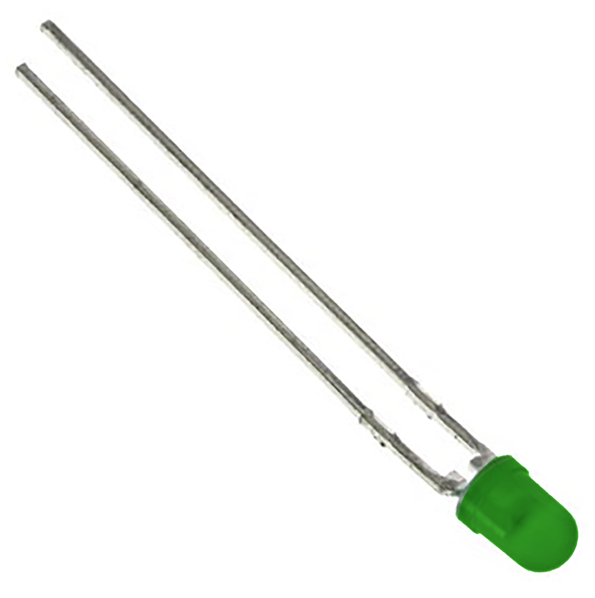 Kingbright 2.5 V Green LED 3 mm (T-1) Through Hole L-34 L-34GD