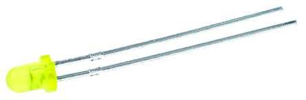 Kingbright 2.5 V Yellow LED 3 mm (T-1) Through Hole L-34 L-34YD