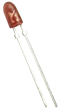 Kingbright 2.8 V Red LED 5 mm (T-1 3/4) Through Hole L-5603