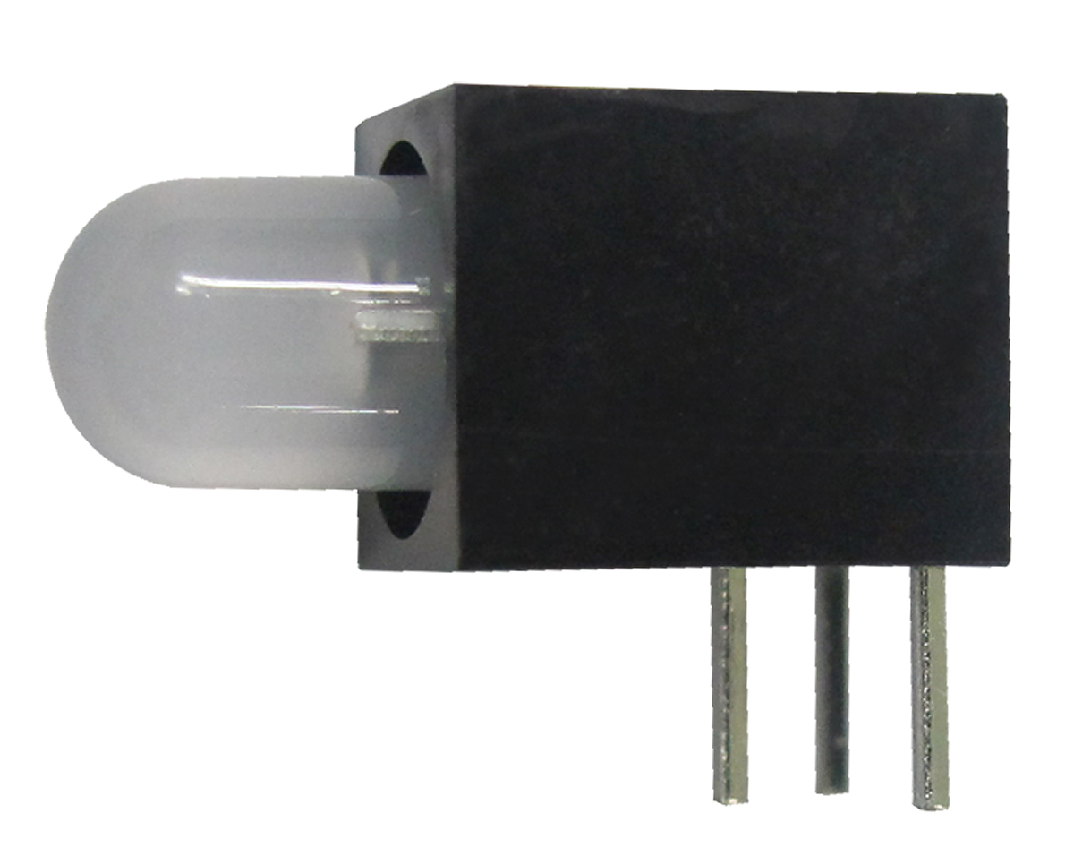 Kingbright L-59BL/1EGW Green, Red Right Angle PCB LED Indicator, 1 LEDs 3 mm (T-1) 2.5 V