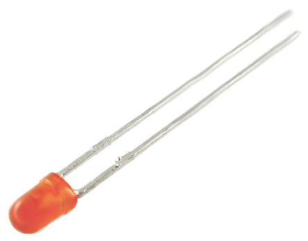 Kingbright 2.5 V Orange LED 3 mm (T-1) Through Hole L-7104 L-7104SECK