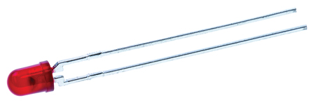 Kingbright 2.5 V Red LED 3 mm (T-1) Through Hole L-7104 L-7104SURDK