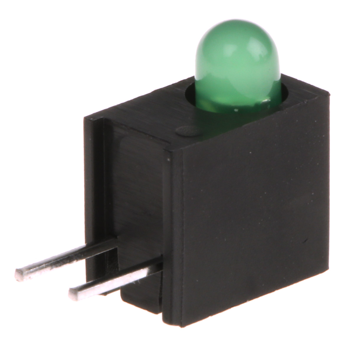 Kingbright L-710A8EW/1GD Green Right Angle PCB LED Indicator, 1 LEDs 3 mm (T-1) 2.5 V