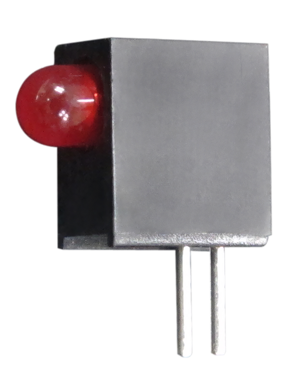 Kingbright L-710A8EW/1ID Red Right Angle PCB LED Indicator, 1 LEDs 3 mm (T-1) 2.5 V