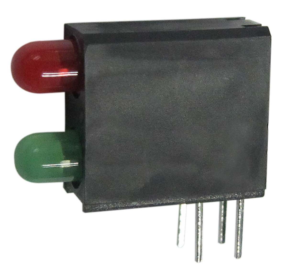Kingbright L-710A8GE/1I1GD-RV Green, Red Right Angle PCB LED Indicator, 2 LEDs 3 mm (T-1) 2.5 V