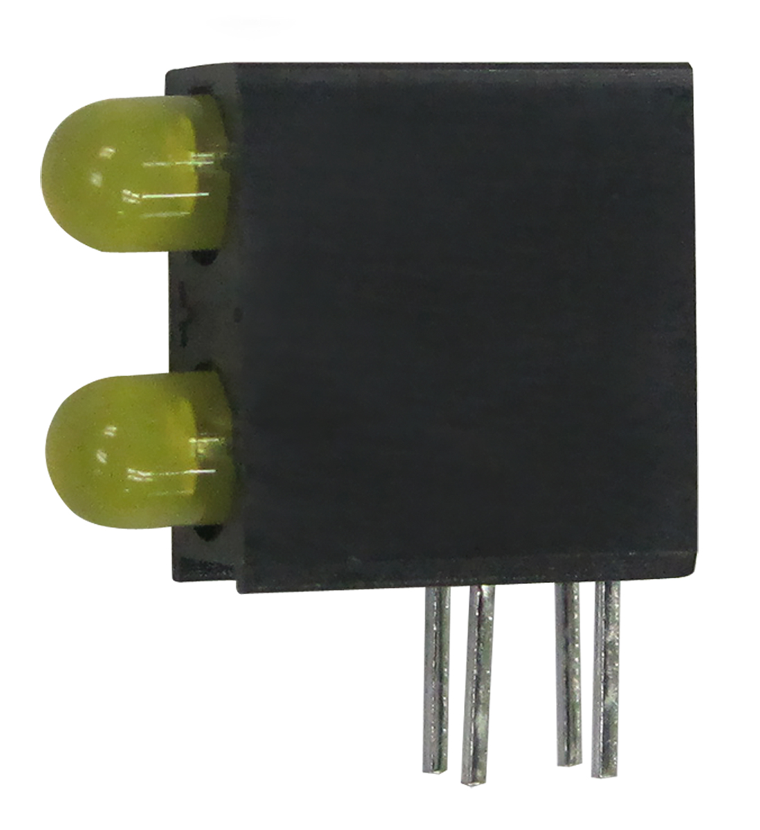Kingbright L-93A8EB/2YD Yellow Right Angle PCB LED Indicator, 1 LEDs 3 mm (T-1) 2.5 V