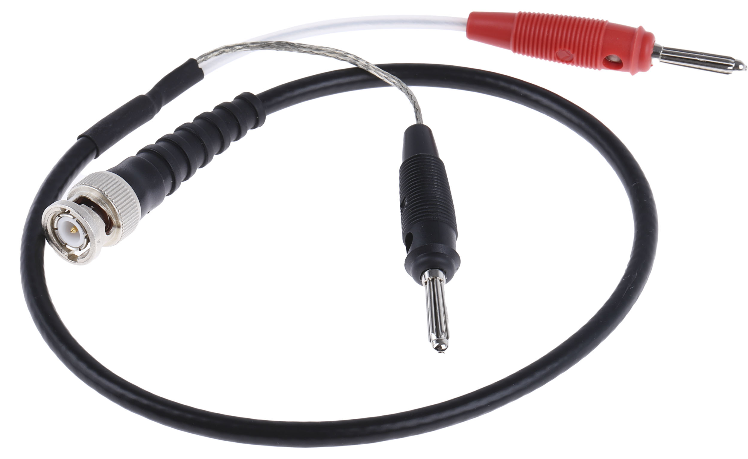 l00010a1844 Telegartner BNC Test Lead, Black, Red, 500 mm Lead Length