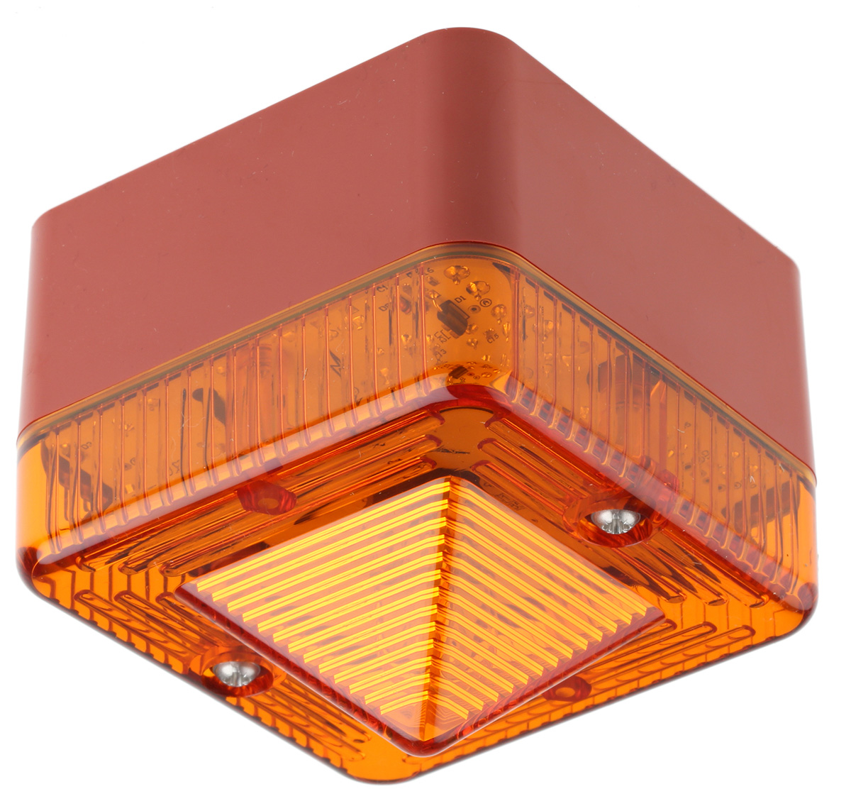 e2s L101X Series Amber Flashing Beacon 230V ac/dc, Xenon Bulb Surface, IP66