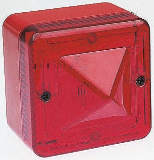 e2s L101X Series Red Flashing Beacon 230V ac/dc, Xenon Bulb Wall, Ceiling, IP66