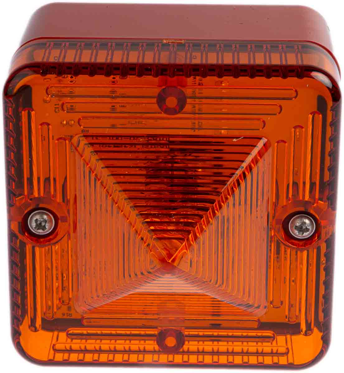 l101xdc024bra e2s L101X Series Amber Flashing Beacon 230V ac/dc, Xenon Bulb Surface, IP66