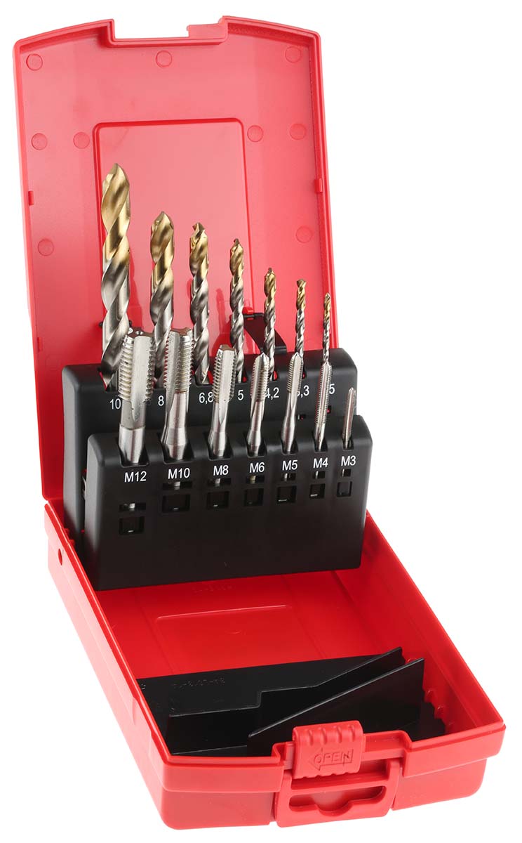 l115101 Dormer Tap & Drill Set, M12 Thread, Metric Standard, Hand Tap