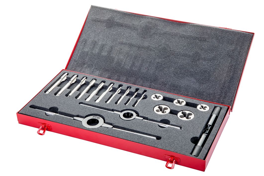 l12030unc Dormer 18-Piece HSS Thread Tap & Die Set, 1/4 in UNC - 1/2 in UNC Taps, 1/4 in UNC - 1/2 inch Dies