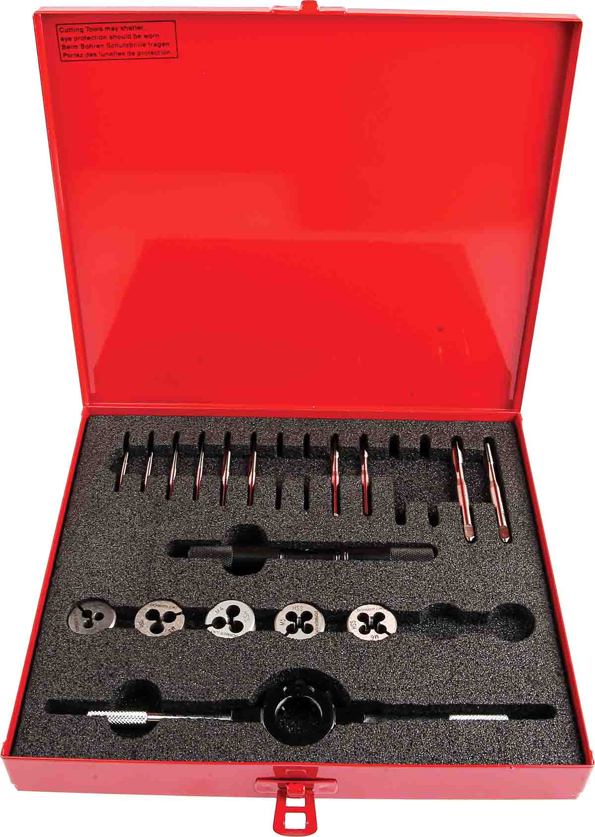 Dormer 12-Piece HSS Thread Tap & Die Set, M2 - M6 Taps, M2 - M6 Dies