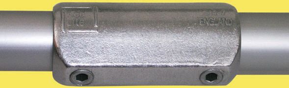 Kee Lite Straight Coupling, Connecting Component, Round Tube Size 33.7 mm