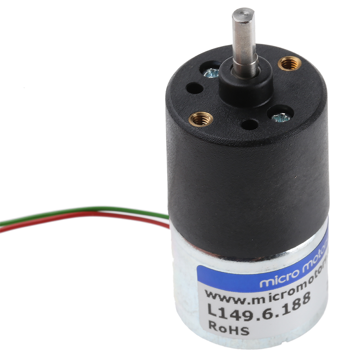 Micromotors Brushed Geared DC Geared Motor, 6V dc, 14 Ncm, 7rpm, 4 mm Shaft Diameter