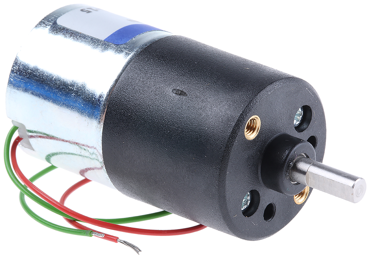 Micromotors Brushed Geared DC Geared Motor, 6V dc, 20 Ncm, 4rpm, 4 mm Shaft Diameter
