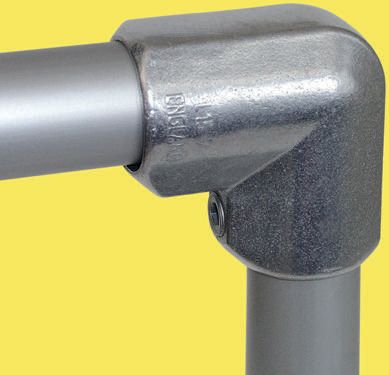 Kee Lite 90° Connector, Connecting Component, Round Tube Size 48.3 mm