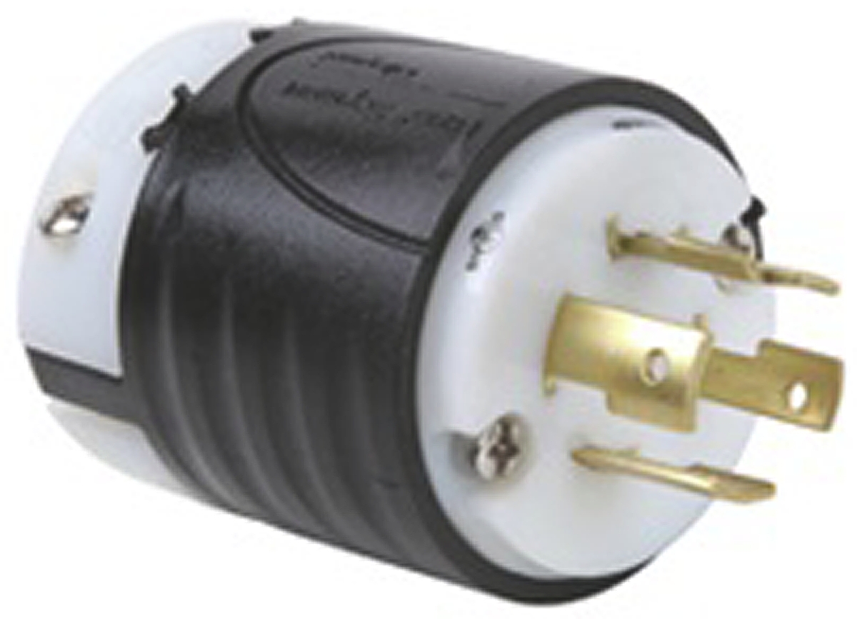 PASS & SEYMOUR USA Mains Plug White, Black, 20A, Cable Nylon, 480V, Screw