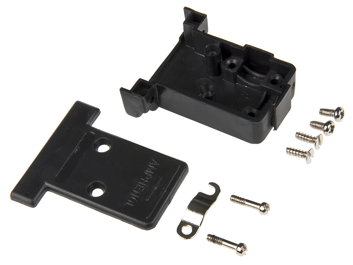 l17-1588-06 Amphenol Communications Solutions L17 Series Polymer Angled, Straight D-Sub Backshell, 15 Way