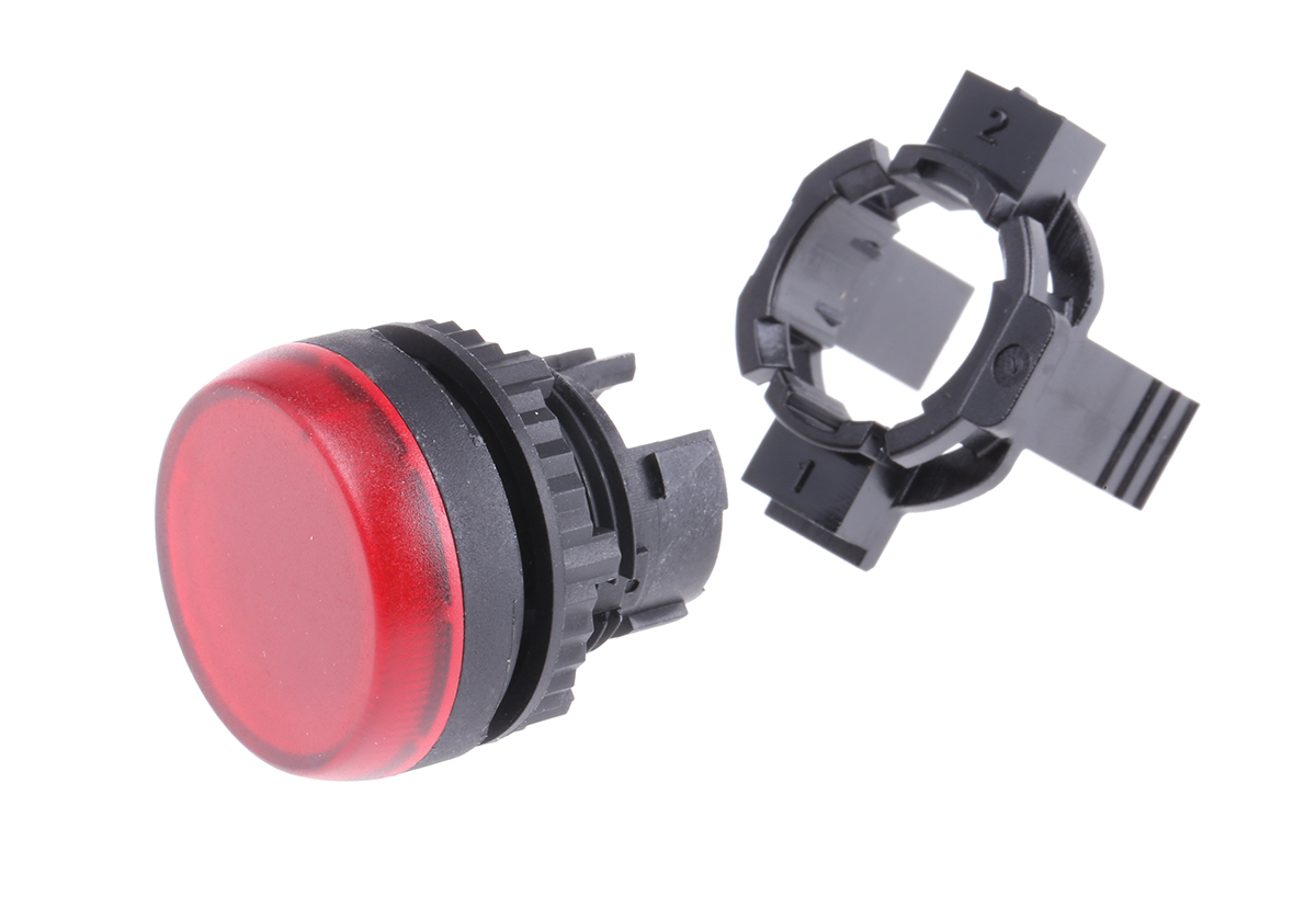 BACO Red Pilot Light Head, 22 mm Cutout BACO Series