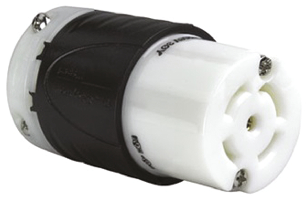 PASS & SEYMOUR USA Mains Socket White, Black, 30A, Cable Nylon, 120V, 280 V, Screw