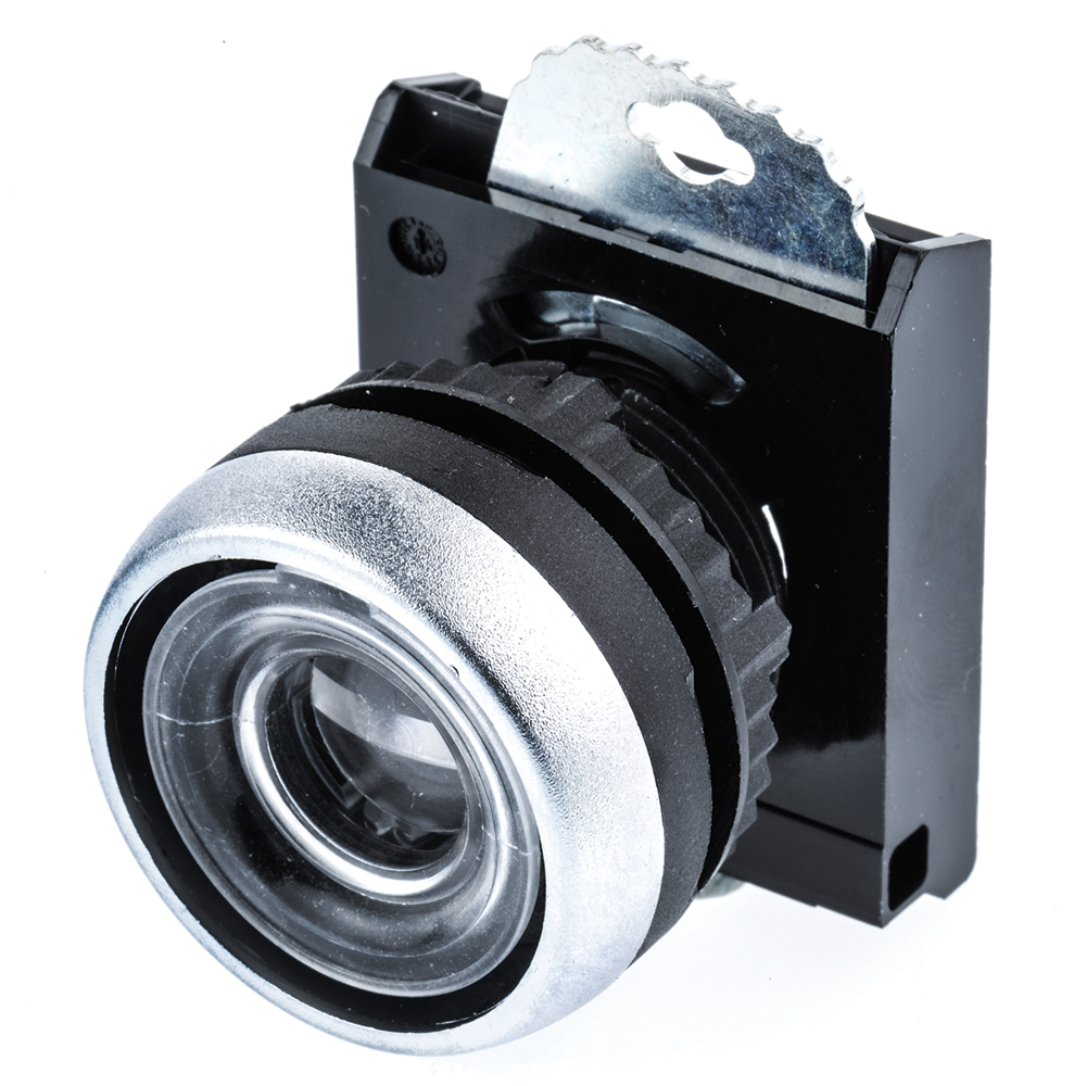 l21aa00 BACO Black Spring Return Push Button Head, 22 mm Cutout, IP66