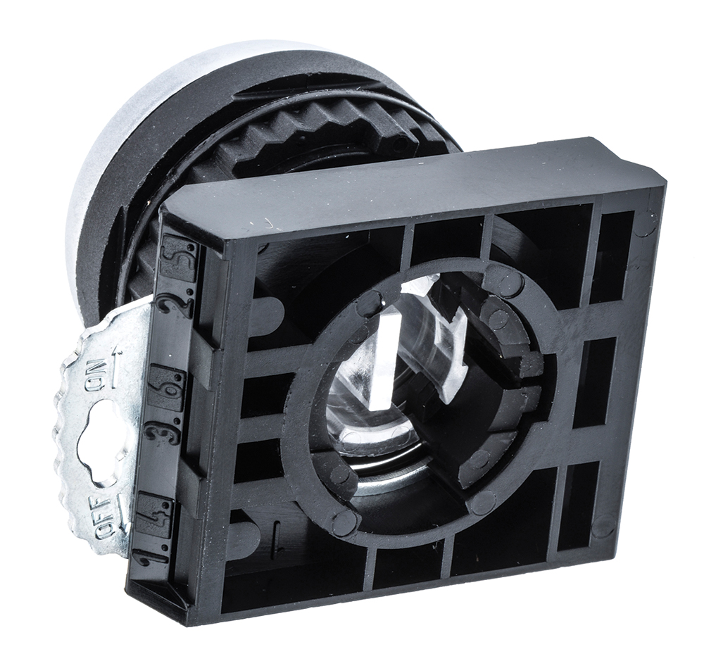 l21aa00 BACO Black Spring Return Push Button Head, 22 mm Cutout, IP66