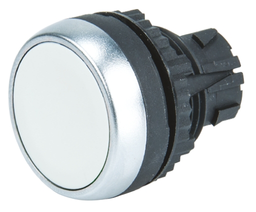 BACO White Spring Return Push Button Head, 22 mm Cutout, IP66