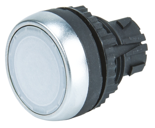 BACO White Spring Return Push Button Head, 22 mm Cutout, IP66