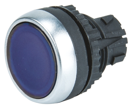 BACO Blue Spring Return Push Button Head, 22 mm Cutout, IP66