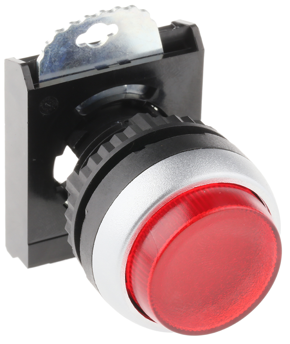 BACO Red Stay Put Push Button Head, 22 mm Cutout, IP66