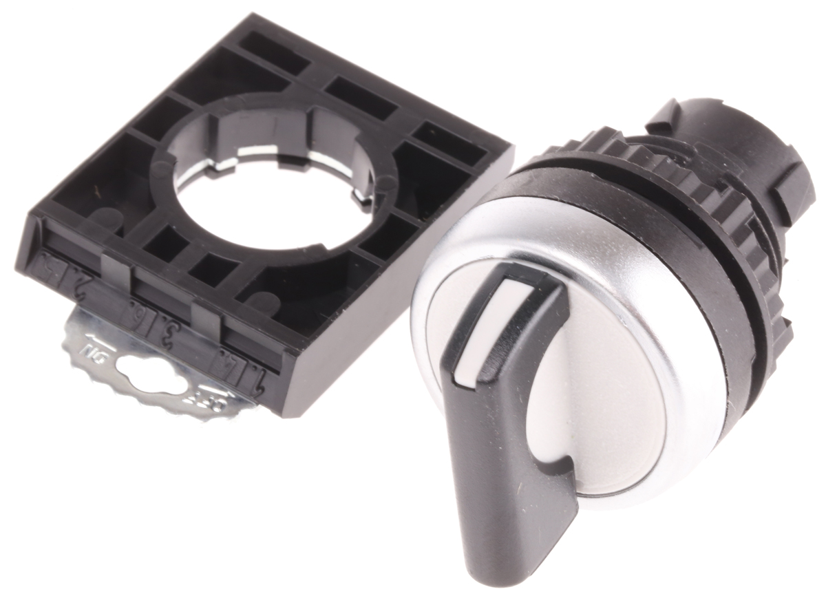 BACO BACO Series 2 Position Selector Switch Head, 22 mm Cutout, Black Handle, IP67