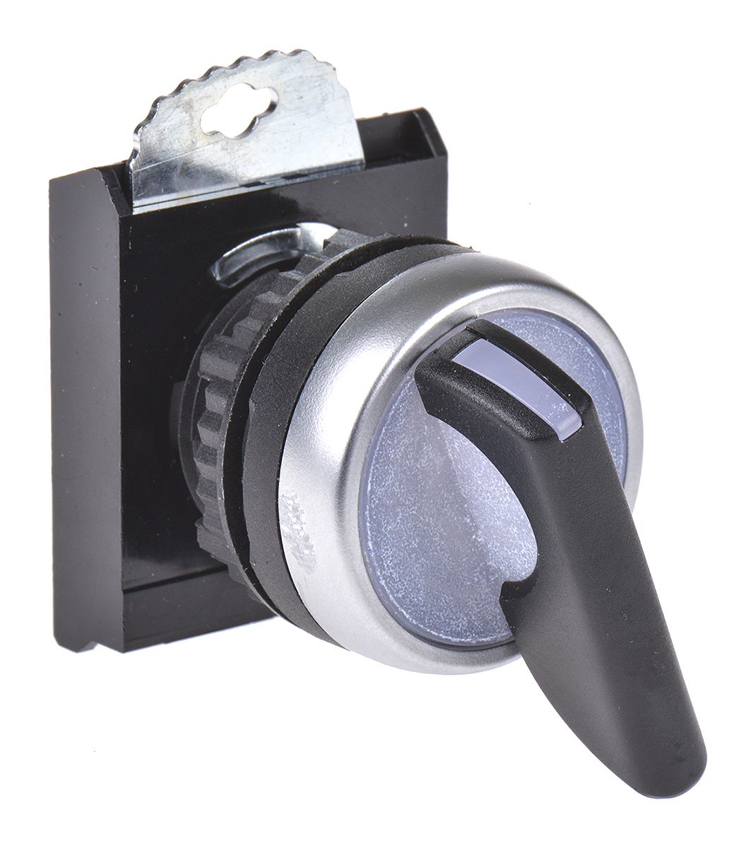 BACO BACO Series 2 Position Illuminated Selector Switch Head, 22 mm Cutout, Black Handle, IP67