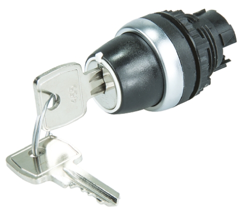 BACO BACO 2-position Key Switch Head, Momentary, 22 mm Cutout