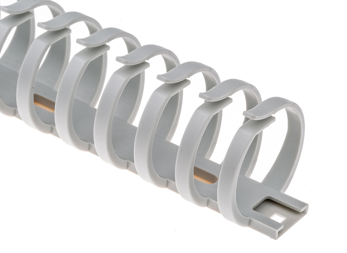 l22327035 Hager Self-Adhesive Grey - Flexible Slot, W33mm x D31 mm, L0.5 m, Polyamide