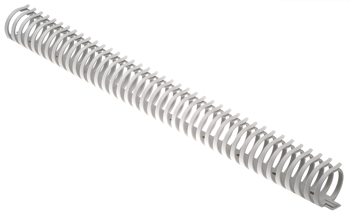 Hager Self-Adhesive Grey - Flexible Slot, W43mm x D45 mm, L0.5 m, Polyamide