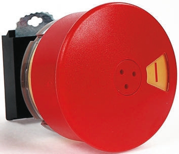 BACO Red Reset Flag Push Button Head, 22 mm Cutout, IP66