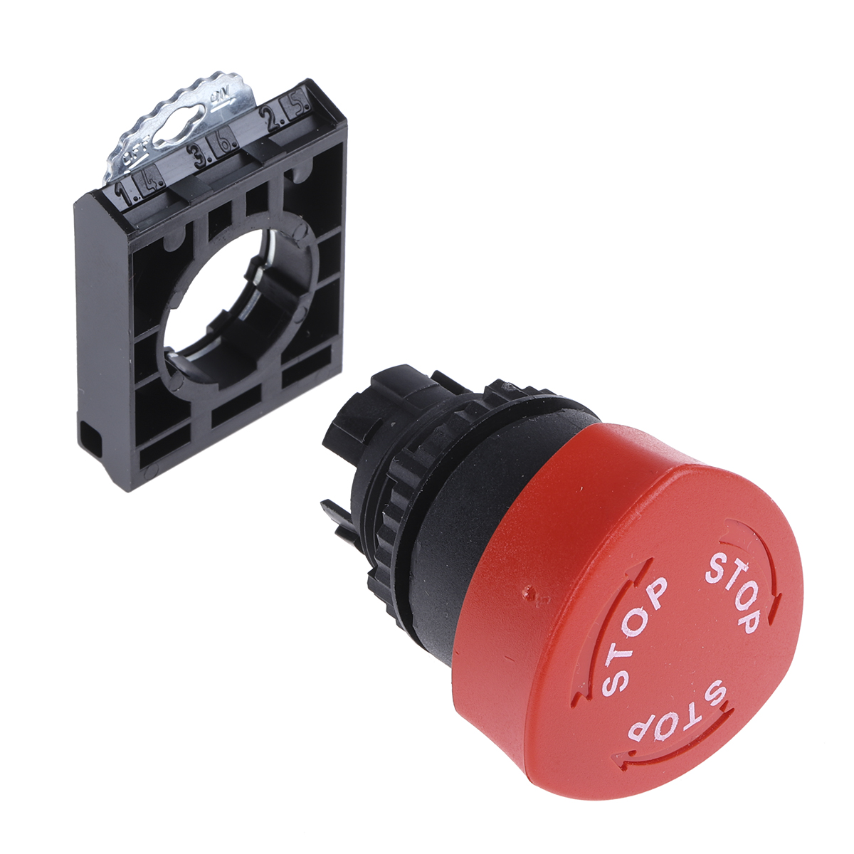 l22ed01b BACO Red Push Button Head, 22 mm Cutout, IP66