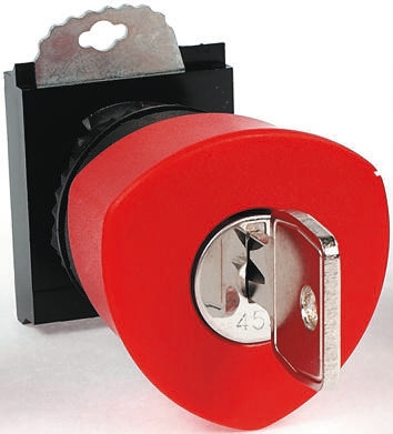 BACO Red Key Reset Push Button Head, 22 mm Cutout, IP66