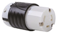 PASS & SEYMOUR USA Mains Socket Black, White, 30A, Cable Nylon, 125V, Screw