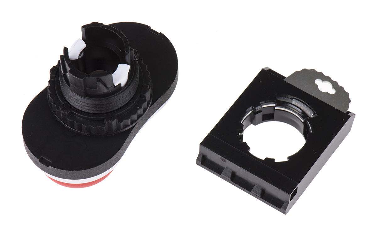 l61qk21 BACO Green, Red Spring Return Push Button Head, 22 mm Cutout, IP66
