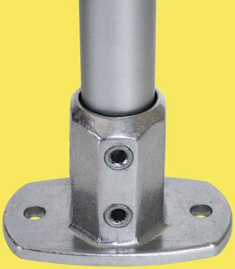 Kee Lite Aluminium Railing Flange 48 mm
