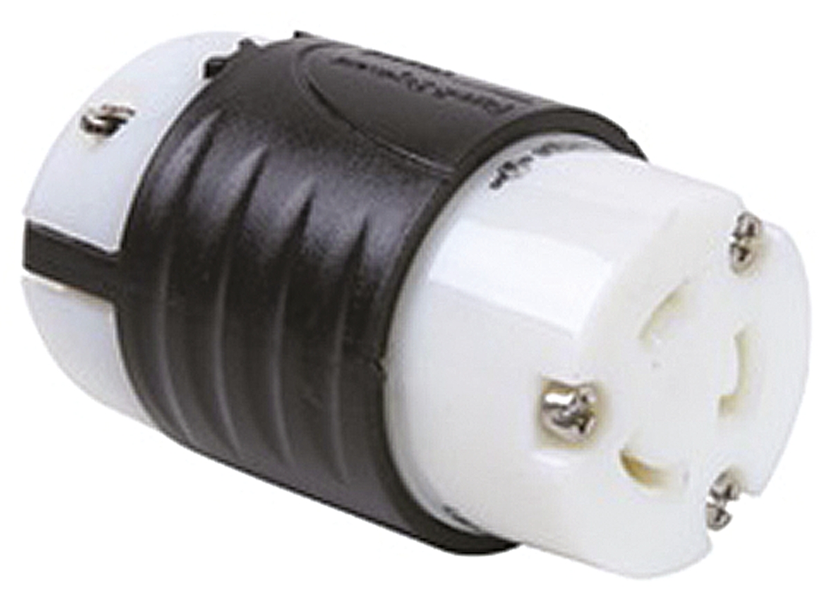PASS & SEYMOUR USA Mains Socket Black, White, 20A, Cable Nylon, 250V, Screw